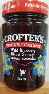 Premium Spread - Wild Blueberry Organic (Crofters)